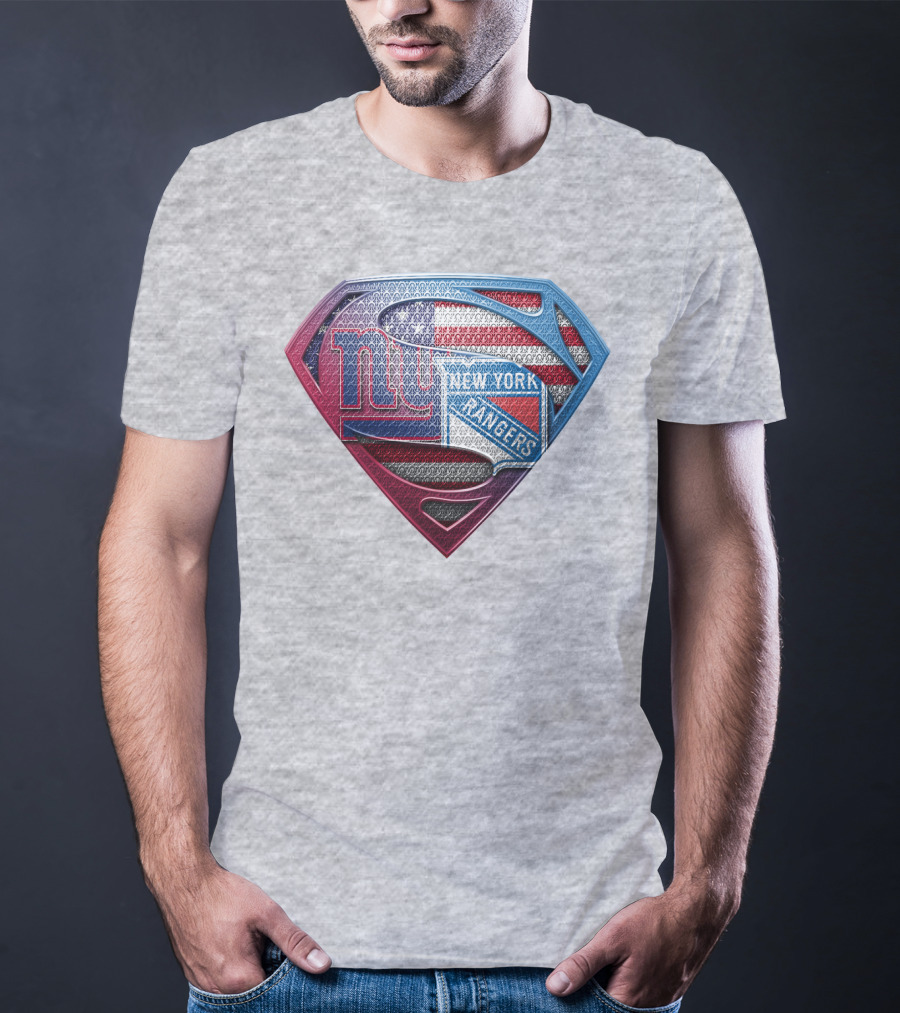 New York Giants Rangers American Flag Super T-Shirt