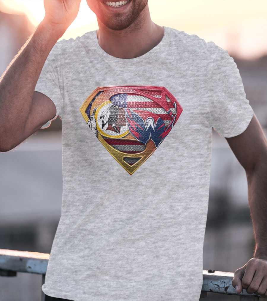 Superman Washington Sports Teams Mashup T-Shirt