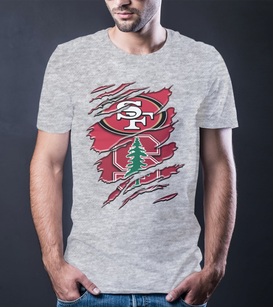 Sf Stanford Tree Logo Rah T-Shirt