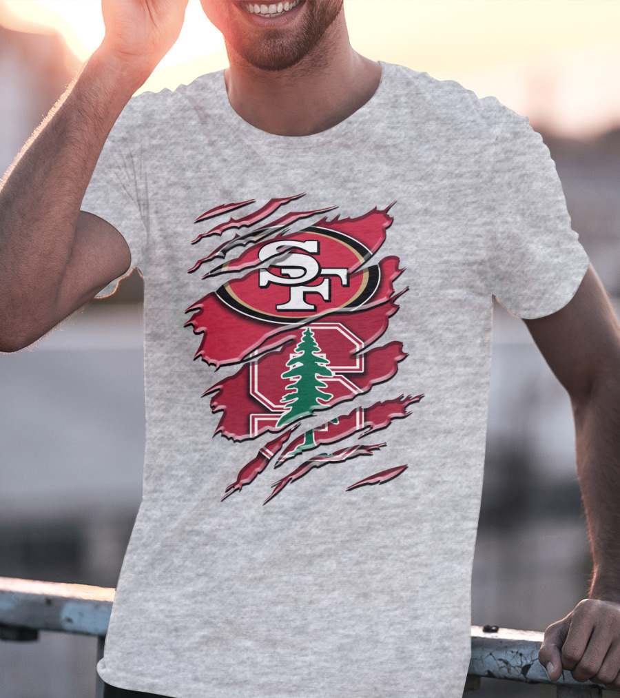 Sf Stanford Tree Logo Rah T-Shirt