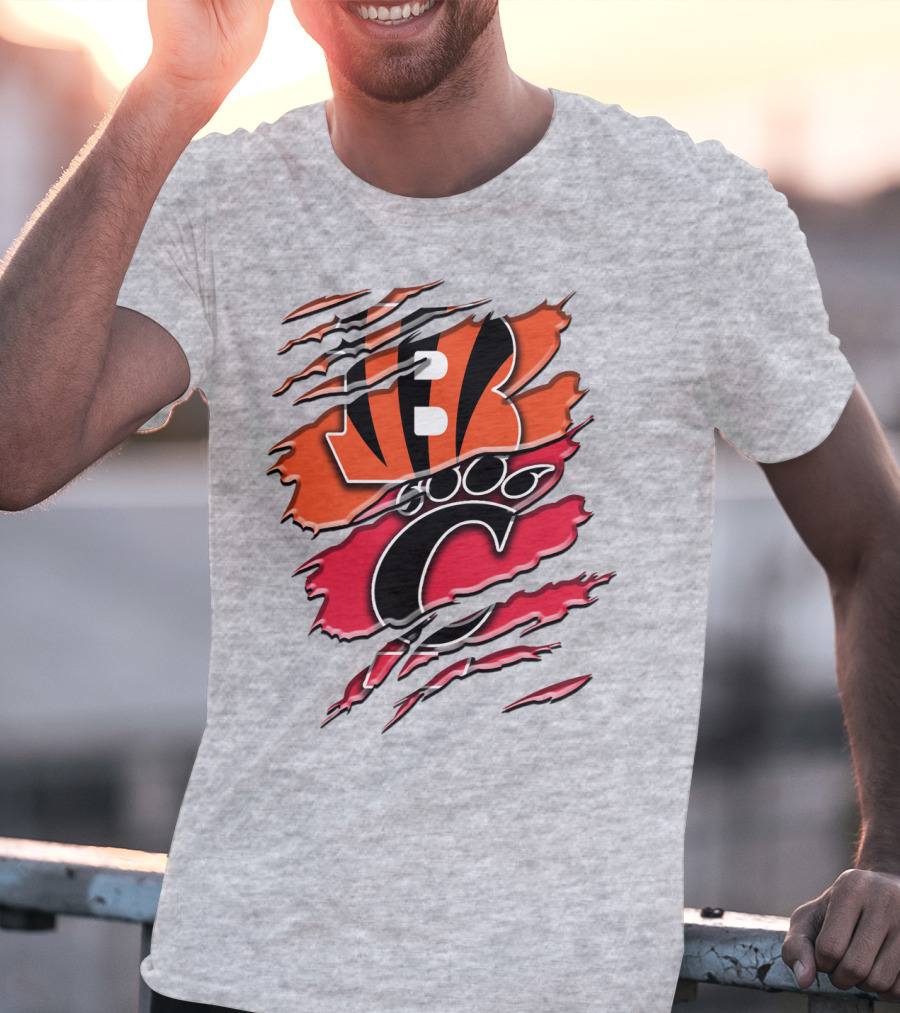 Bengals Bearcats Claw Graphic Rah 011 T-Shirt