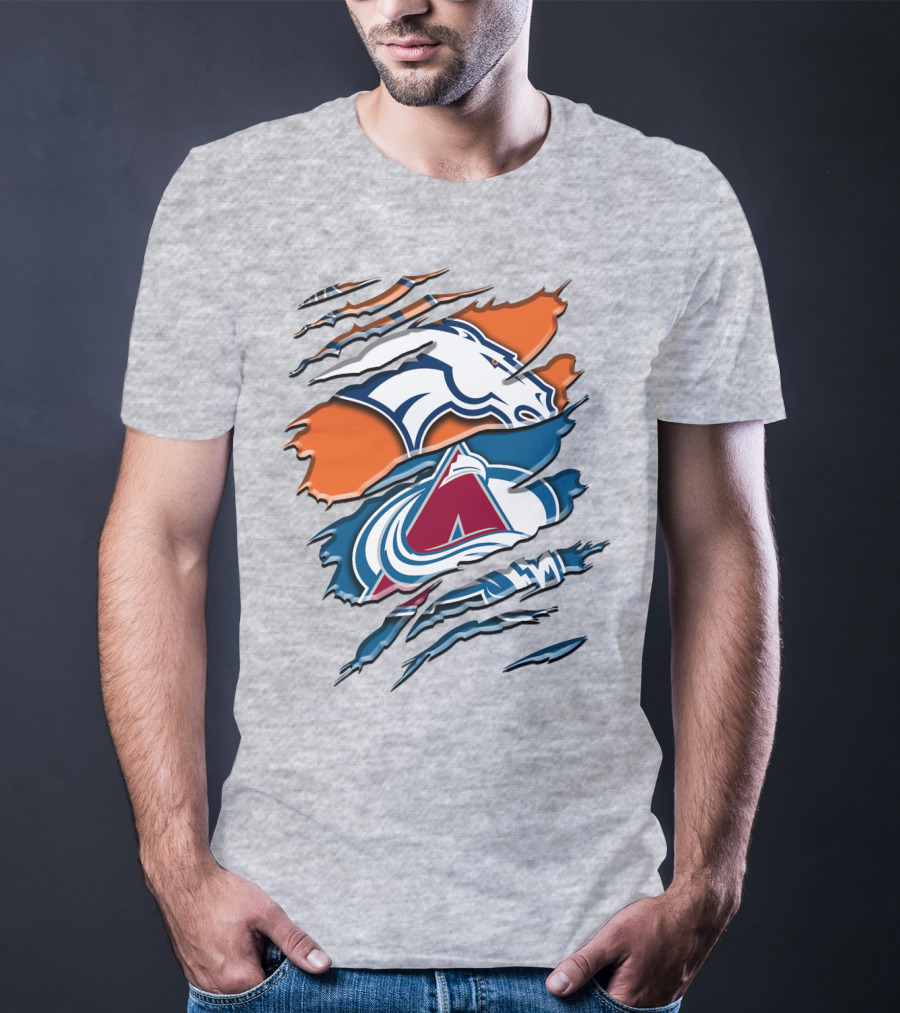 Denver Broncos Colorado Avalanche Rah 016 T-Shirt
