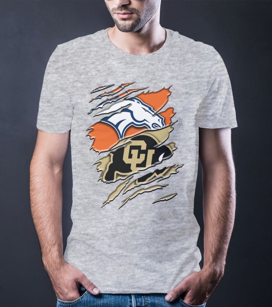 Denver Broncos Colorado Buffaloes Rah 017 T-Shirt