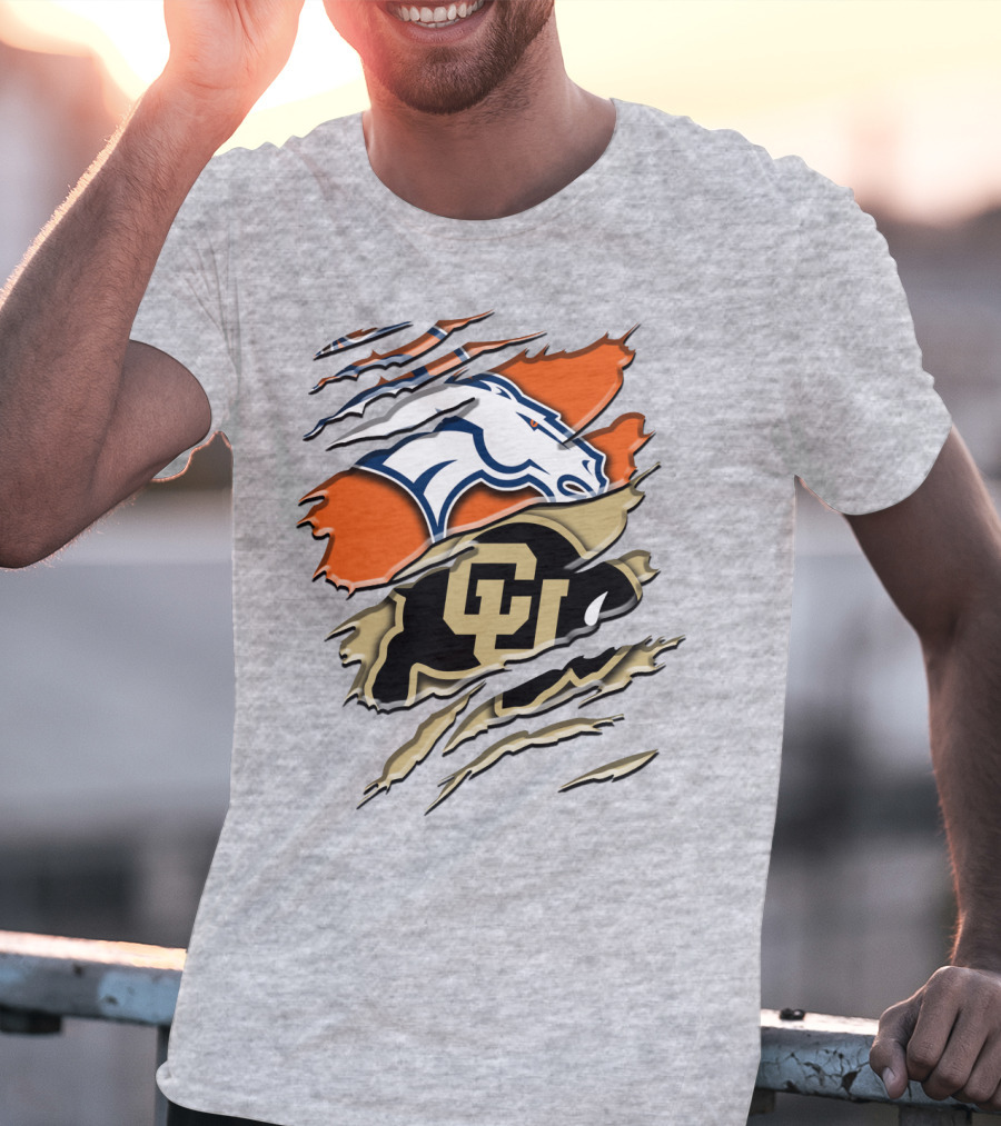 Denver Broncos Colorado Buffaloes Rah 017 T-Shirt