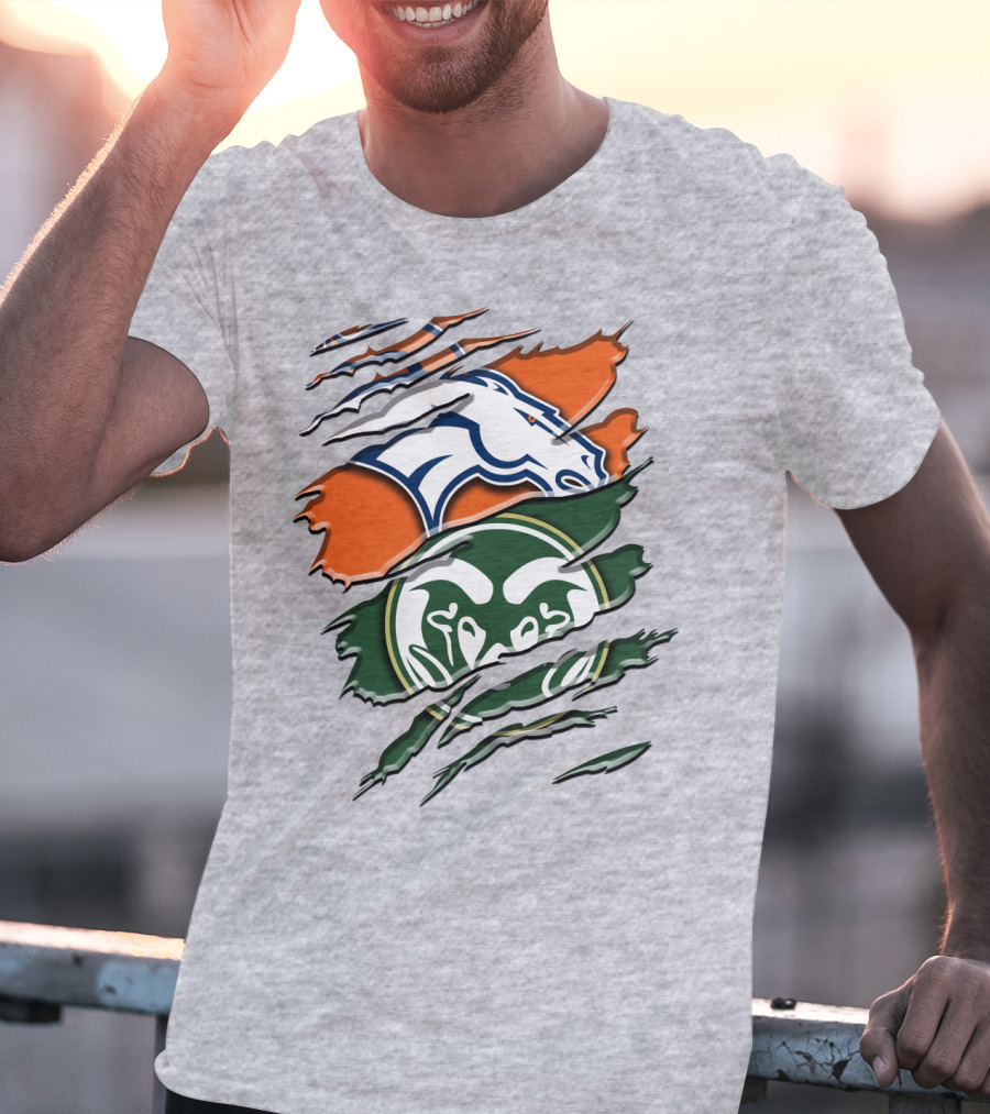 Denver Broncos Colorado State Rams T-Shirt