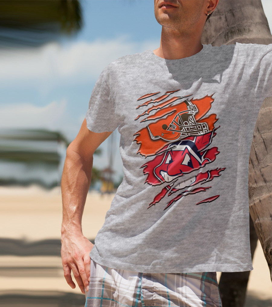 Cleveland Browns And Chief Wahoo Rah T-Shirt