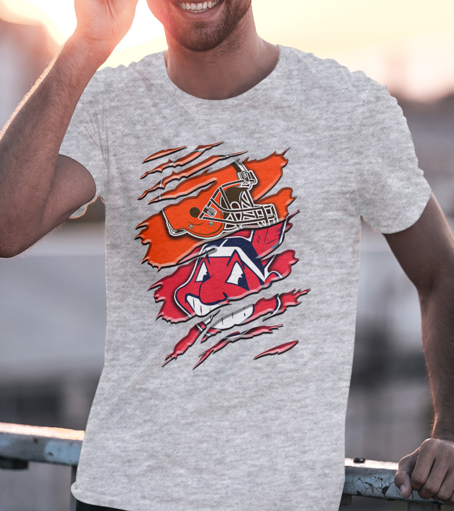 Cleveland Browns And Chief Wahoo Rah T-Shirt