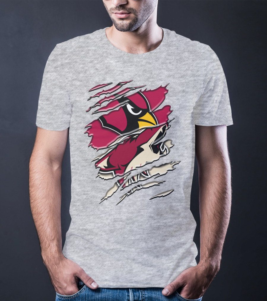 Arizona Cardinals Ripped Design Rah 028 T-Shirt