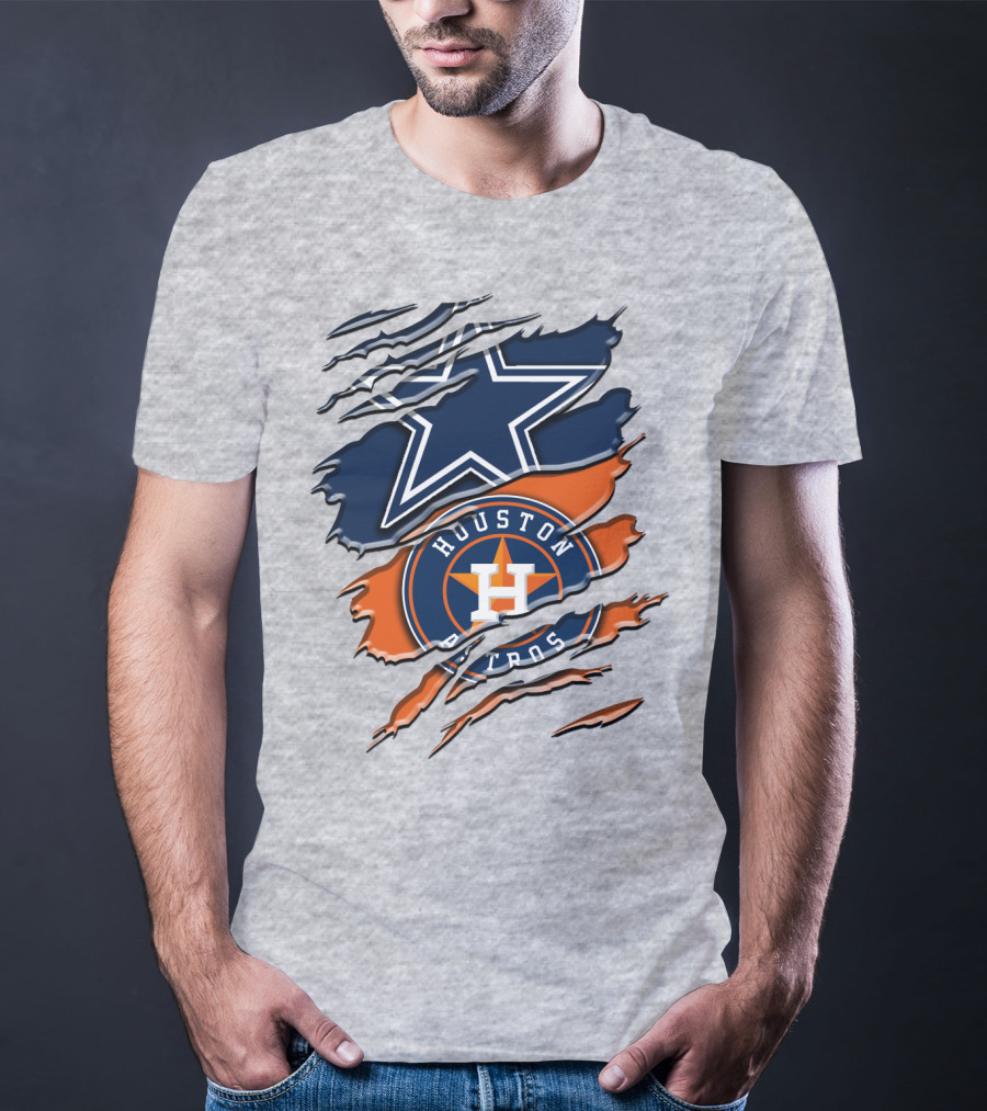 Dallas Cowboys Houston Astros Fan Crossover Rah 046 T-Shirt