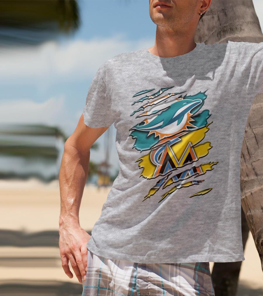 Miami Dolphins Marlins Rah 053 T-Shirt