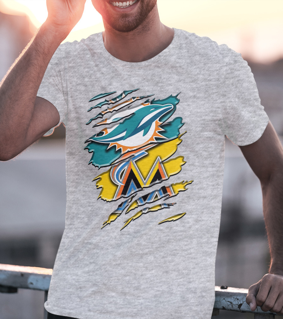 Miami Dolphins Marlins Rah 053 T-Shirt