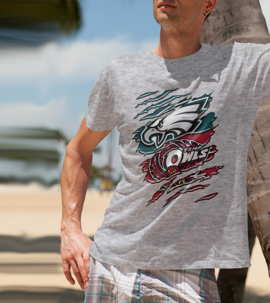 Philadelphia Eagles Temple Owls Rah 058 T-Shirt