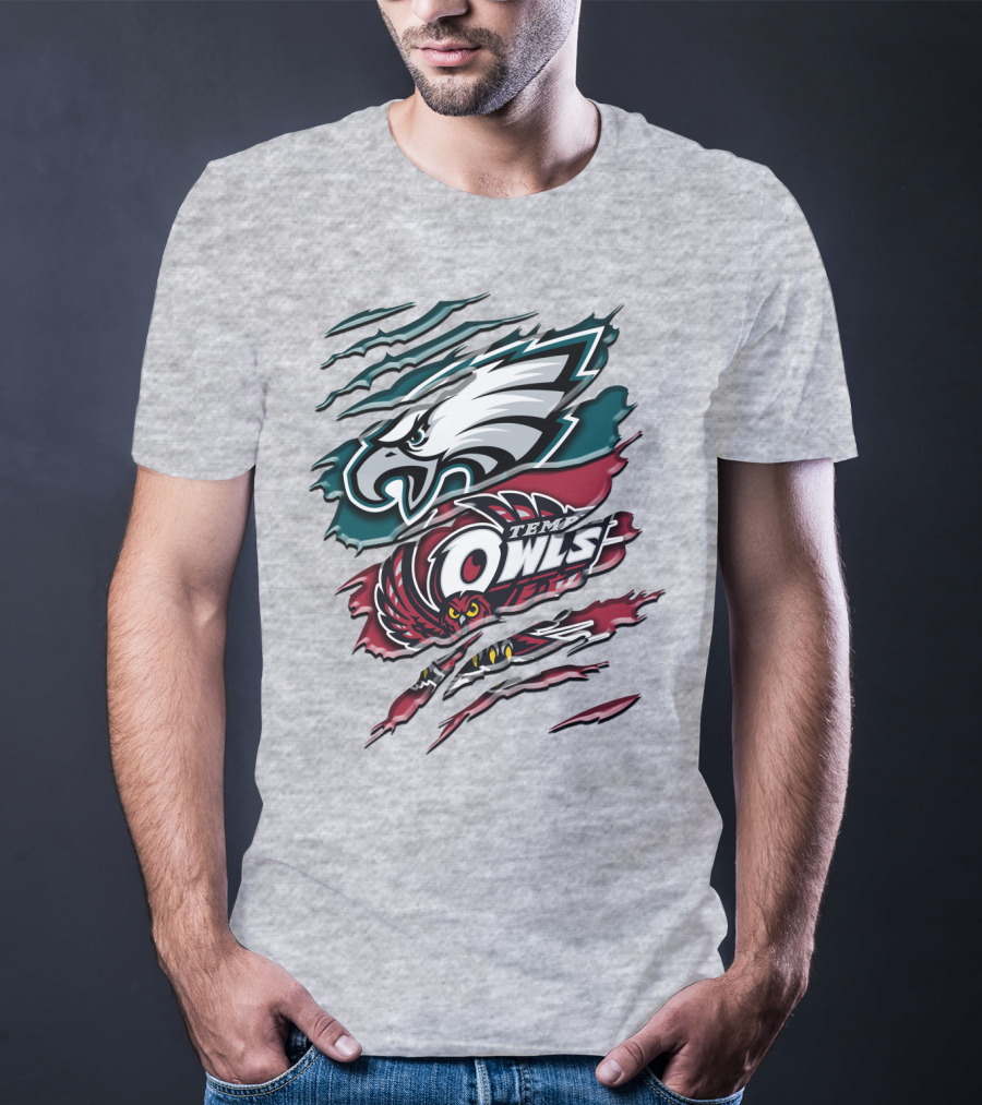 Philadelphia Eagles Temple Owls Rah 058 T-Shirt
