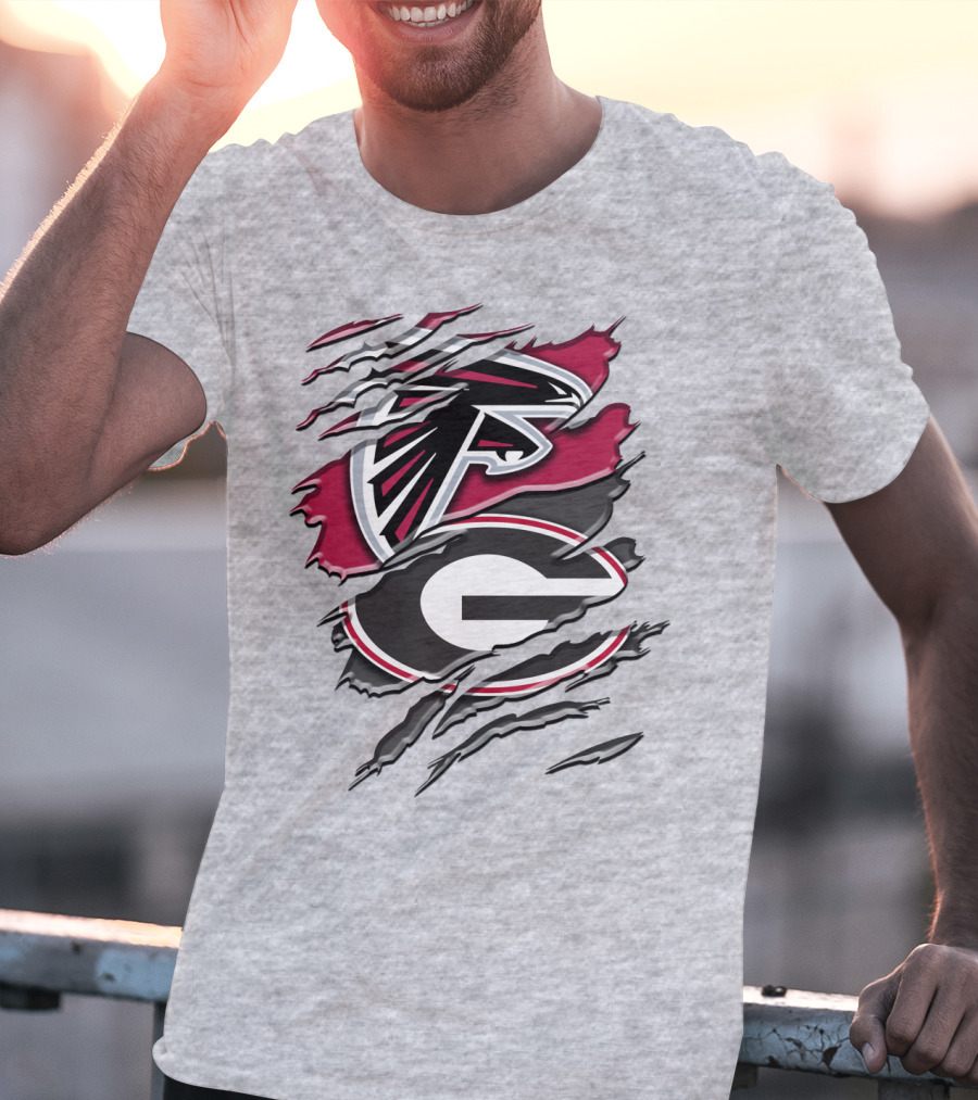 Atlanta Falcons Georgia Bulldogs Rah 061 T-Shirt