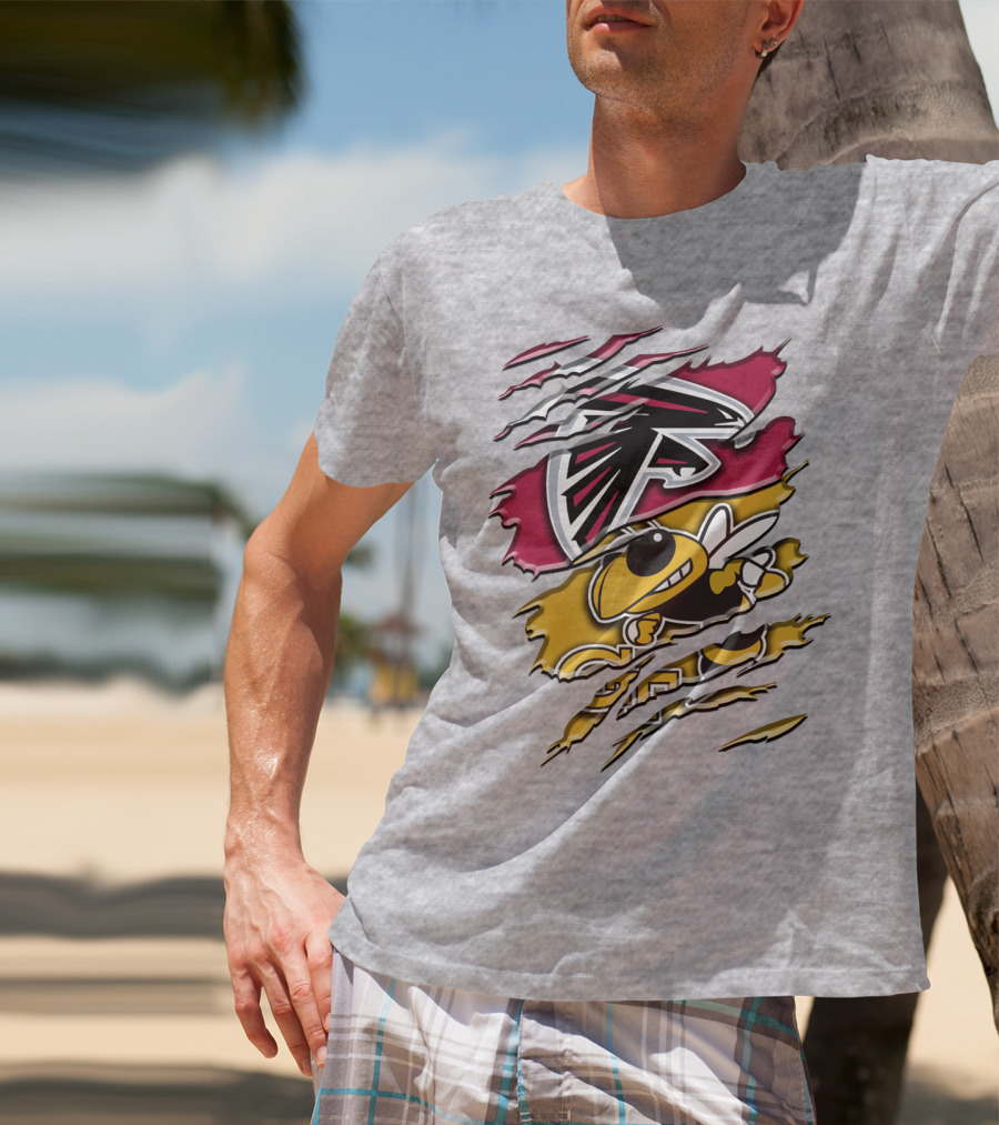 Atlanta Falcons And Georgia Tech Yellow Jackets Rah 062 T-Shirt