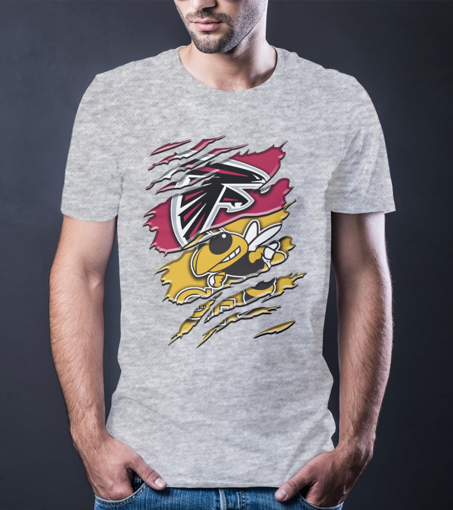 Atlanta Falcons And Georgia Tech Yellow Jackets Rah 062 T-Shirt