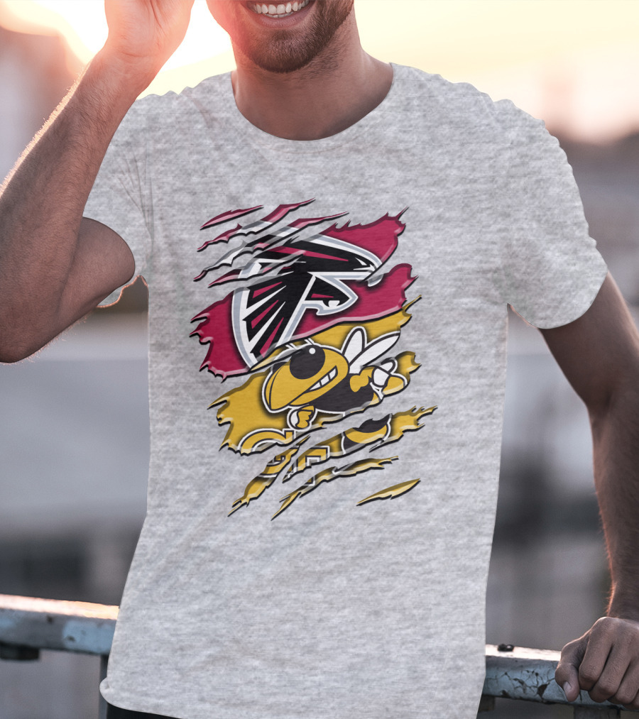 Atlanta Falcons And Georgia Tech Yellow Jackets Rah 062 T-Shirt