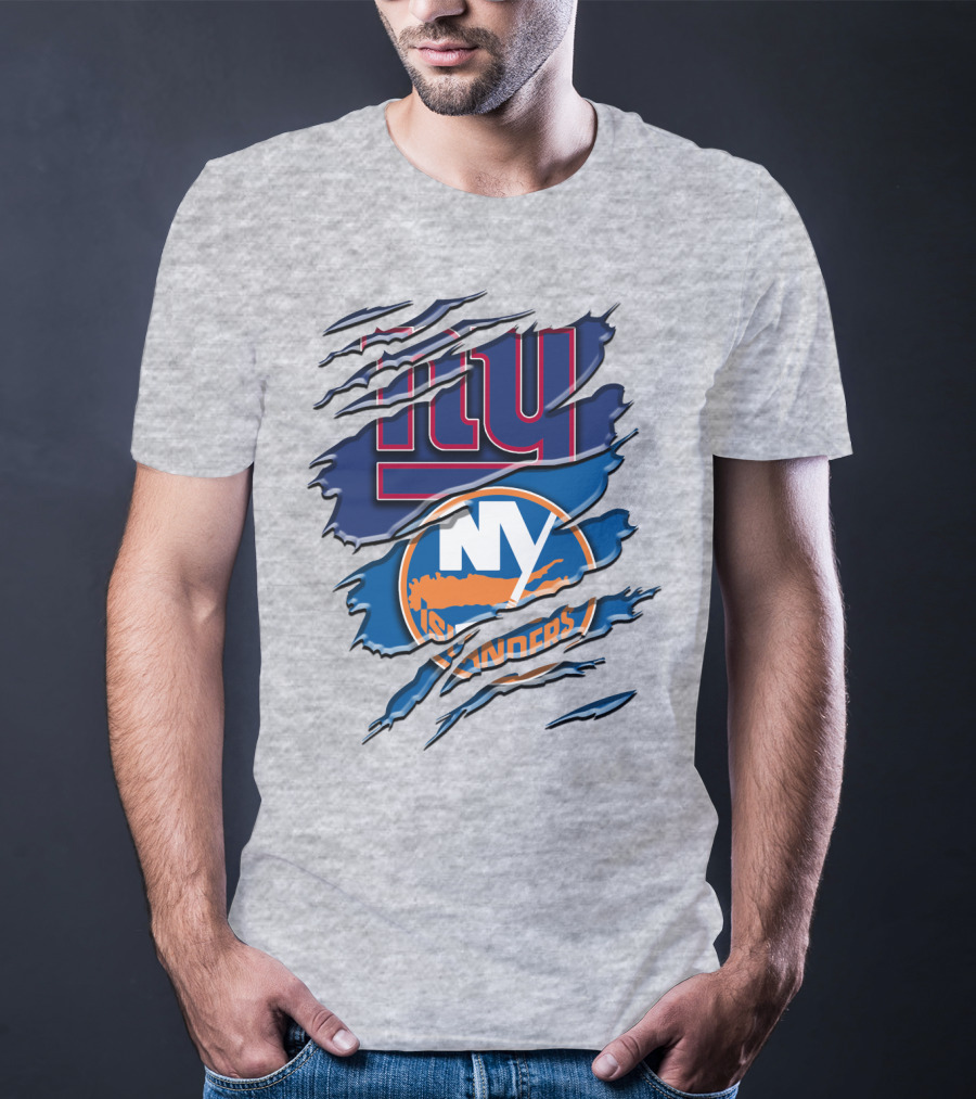 New York Giants Ny Islanders Crossover Rah 063 T-Shirt