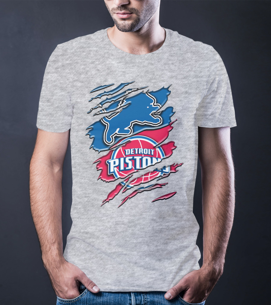 Detroit Pistons Rah 073 Lions Dual T-Shirt
