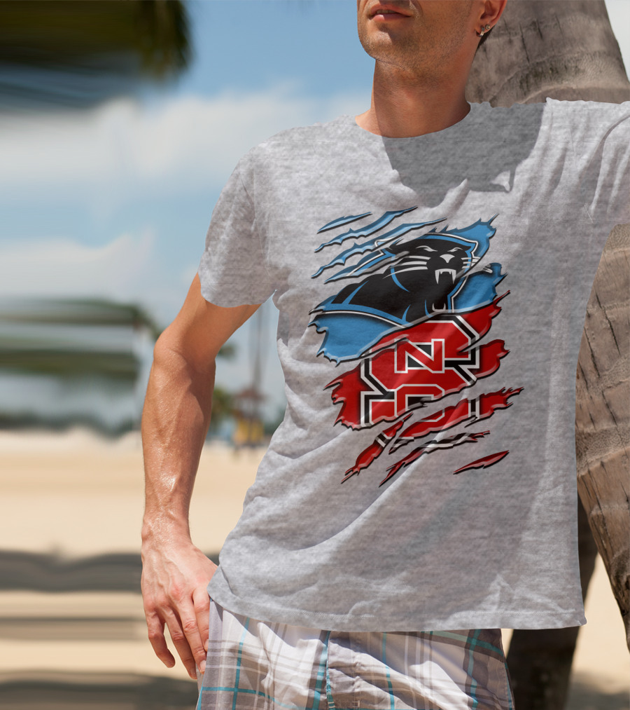 Panthers Nc State Wolfpack Claw Marks T-Shirt