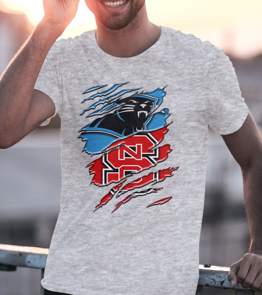 Panthers Nc State Wolfpack Claw Marks T-Shirt