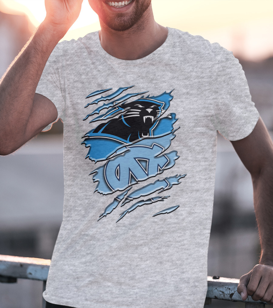 Carolina Panthers North Carolina Tar Heels Rah 087 T-Shirt