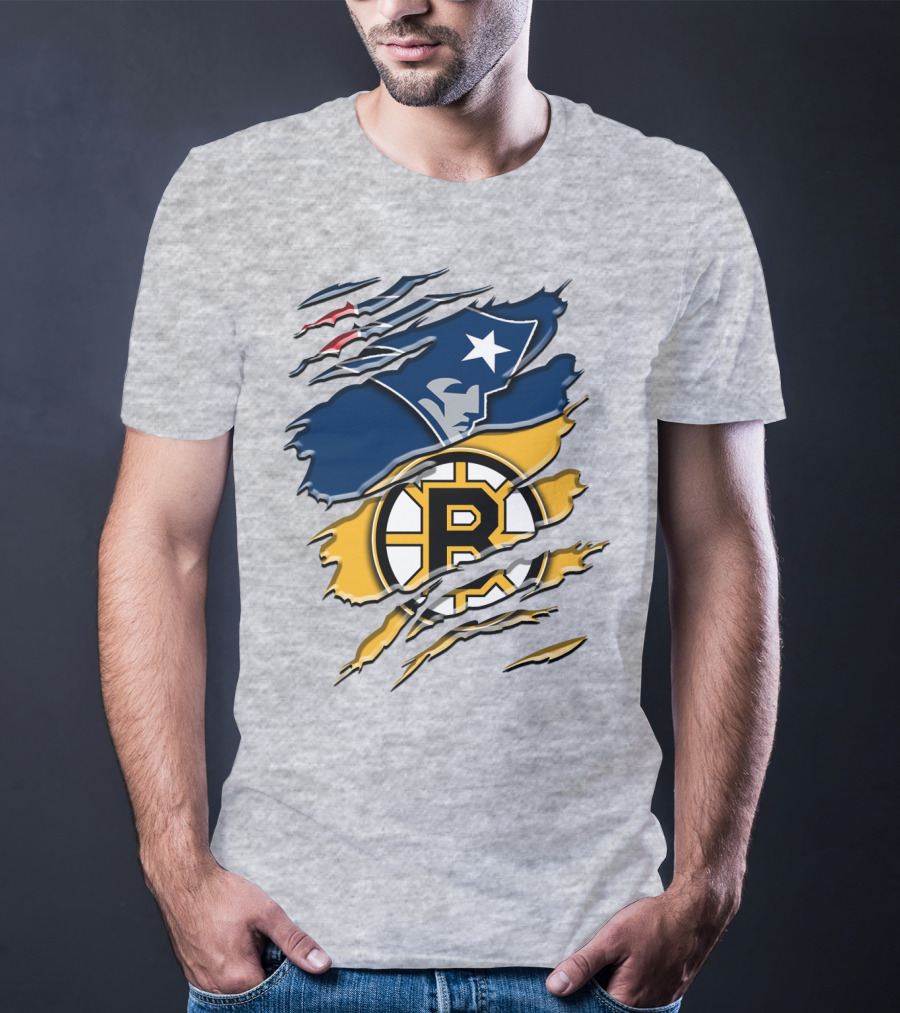 New England Patriots Boston Bruins Blend T-Shirt