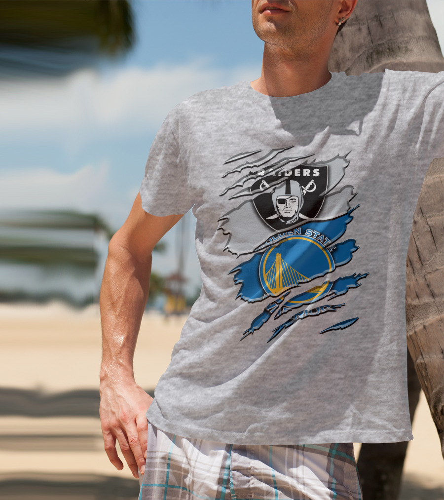 Raiders Golden State Warriors Icons T-Shirt
