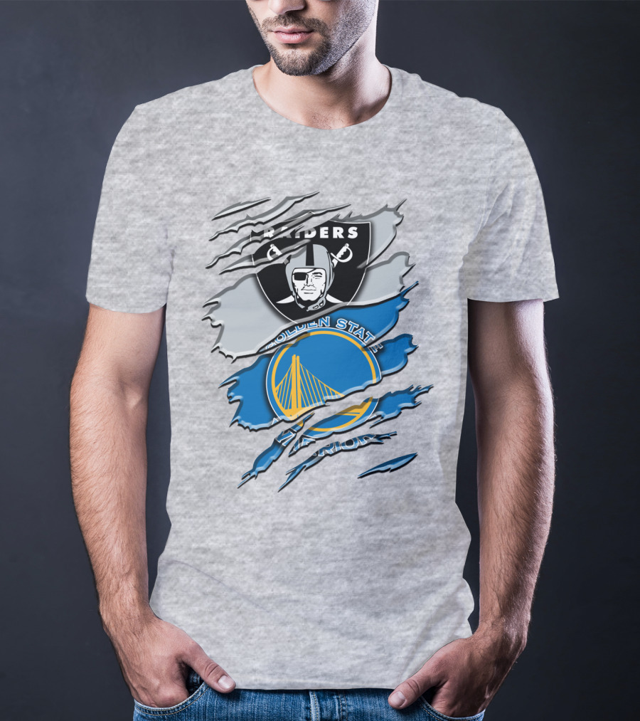 Raiders Golden State Warriors Icons T-Shirt