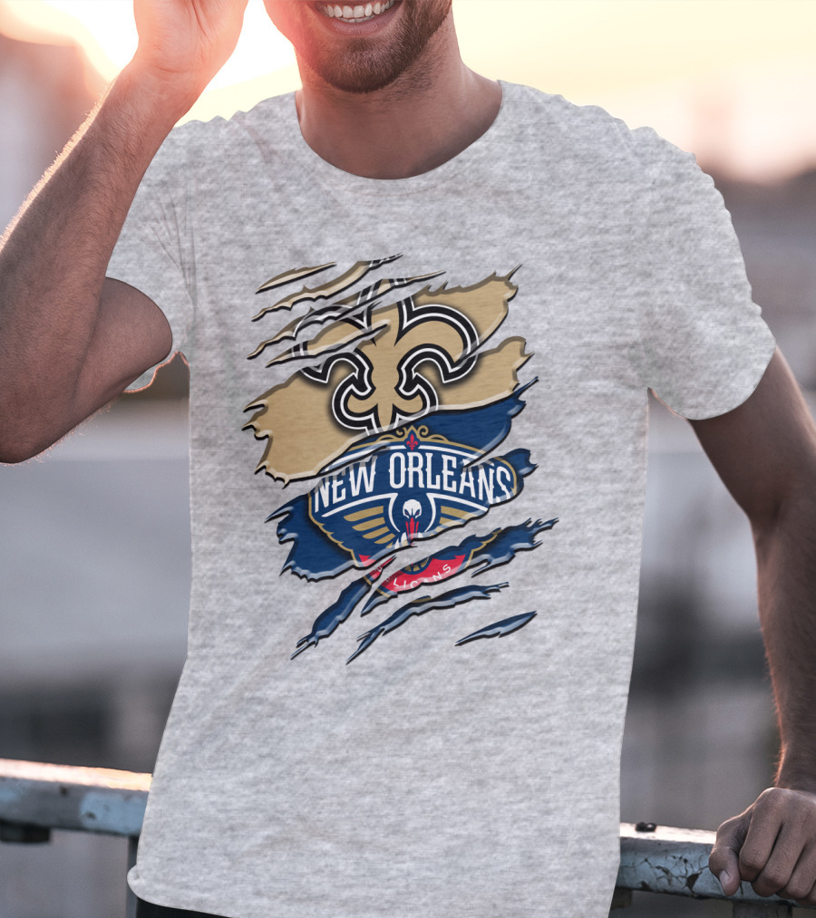 New Orleans Saints Pelicans Rah 108 T-Shirt