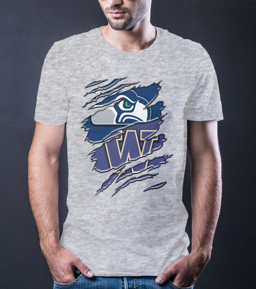 Seattle Seahawks University Of Washington Rah 110 T-Shirt