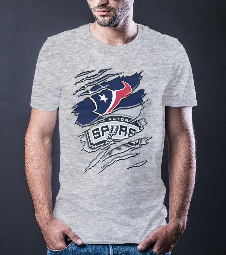 San Antonio Spurs Houston Texans Rah T-Shirt
