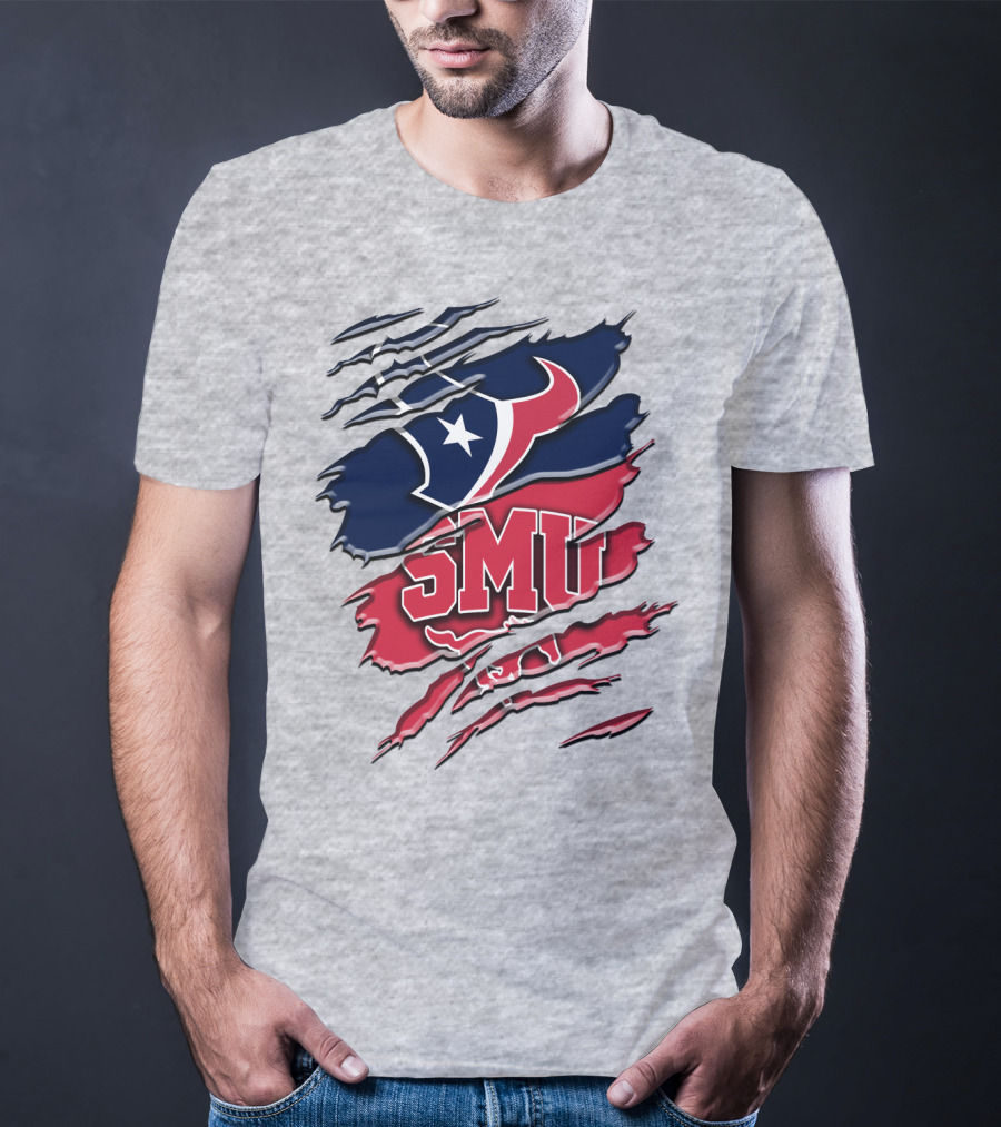 Smu And Houston Football Fusion Rah 120 T-Shirt