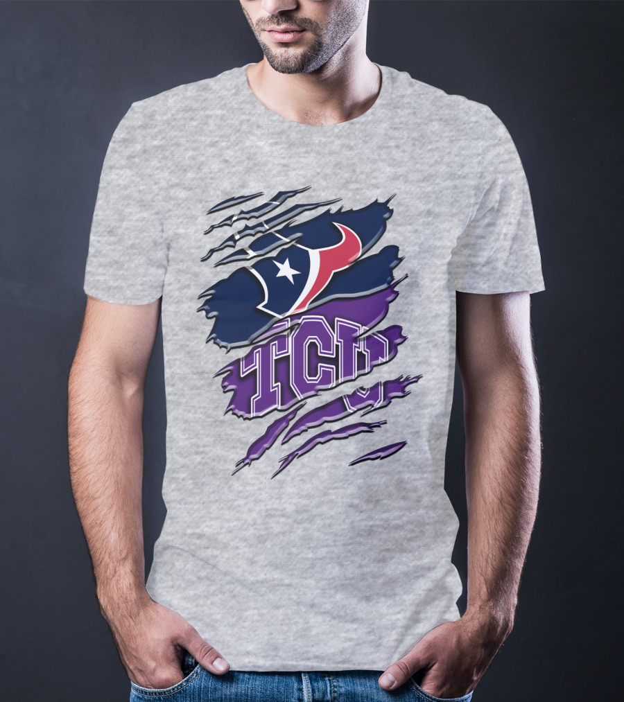 Houston Texans Tcu Horned Frogs Rah 121 T-Shirt