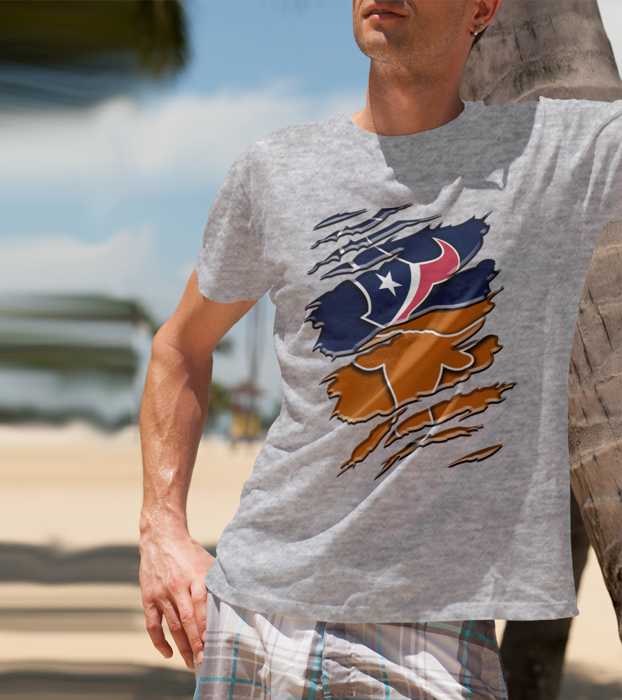 Houston Texans Longhorns Rah 123 T-Shirt