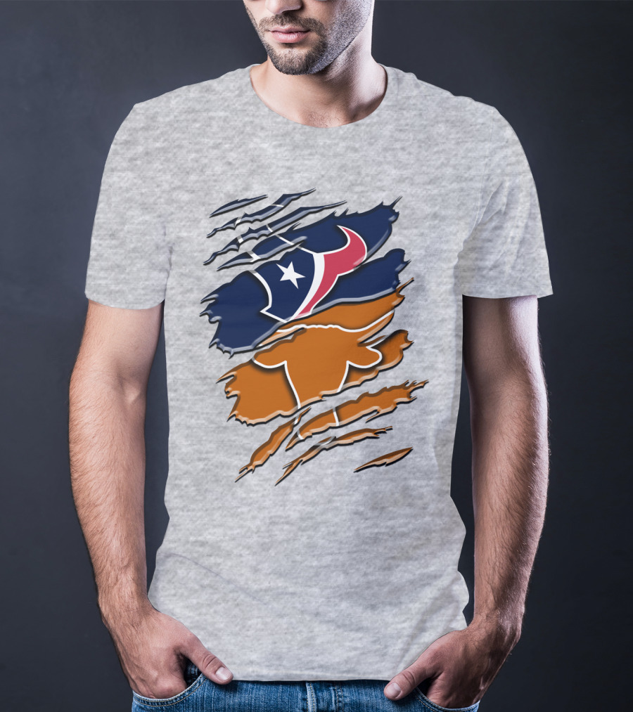 Houston Texans Longhorns Rah 123 T-Shirt