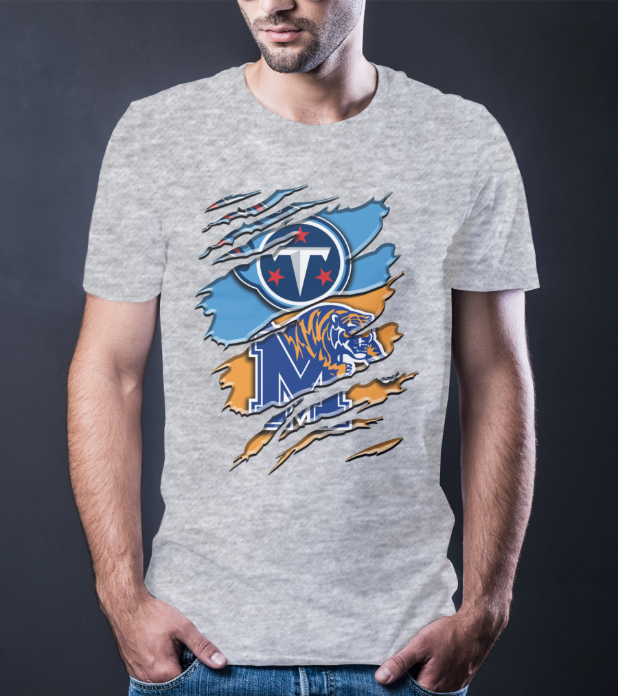 Tennessee Titans Memphis Tigers Rah T-Shirt