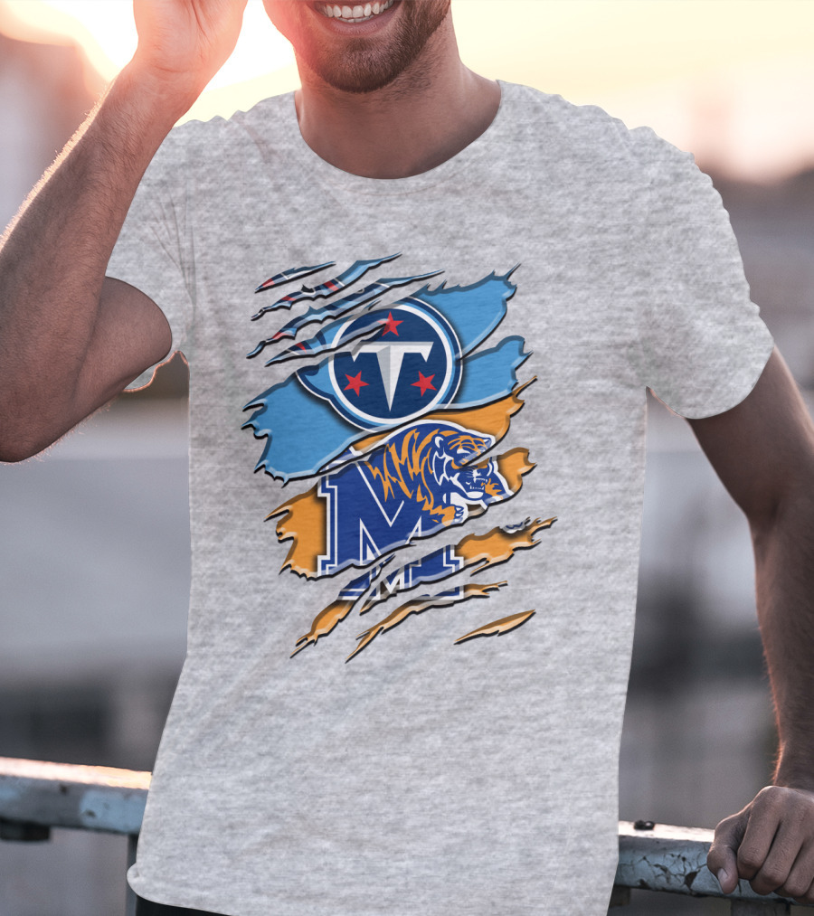 Tennessee Titans Memphis Tigers Rah T-Shirt