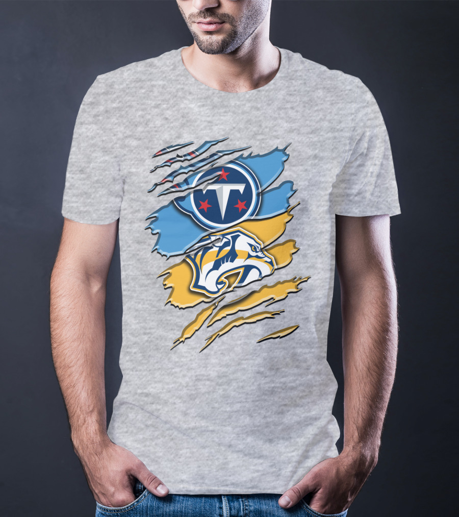 Tennessee Titans Nashville Predators Rah 130 T-Shirt