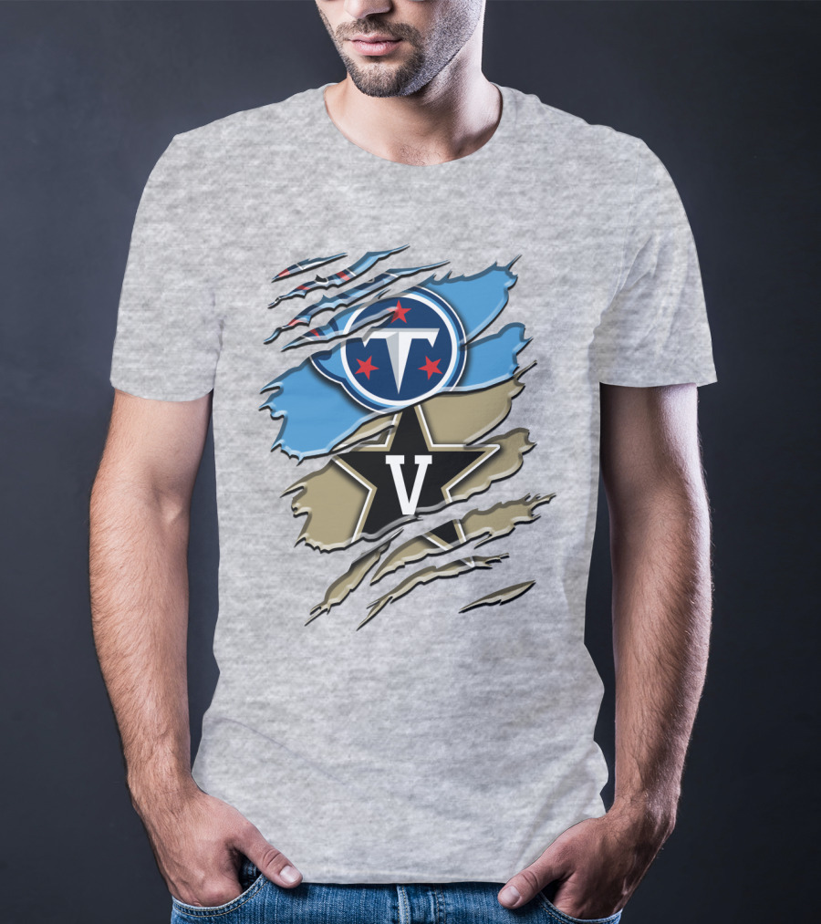 Tennessee Titans Vanderbilt Commodores Rah 132 T-Shirt