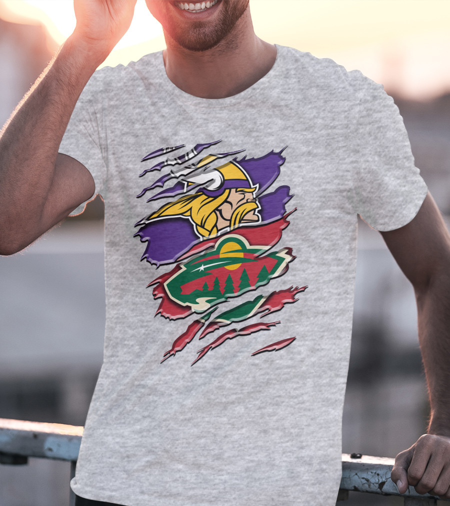 Minnesota Vikings Wild Crossover T-Shirt