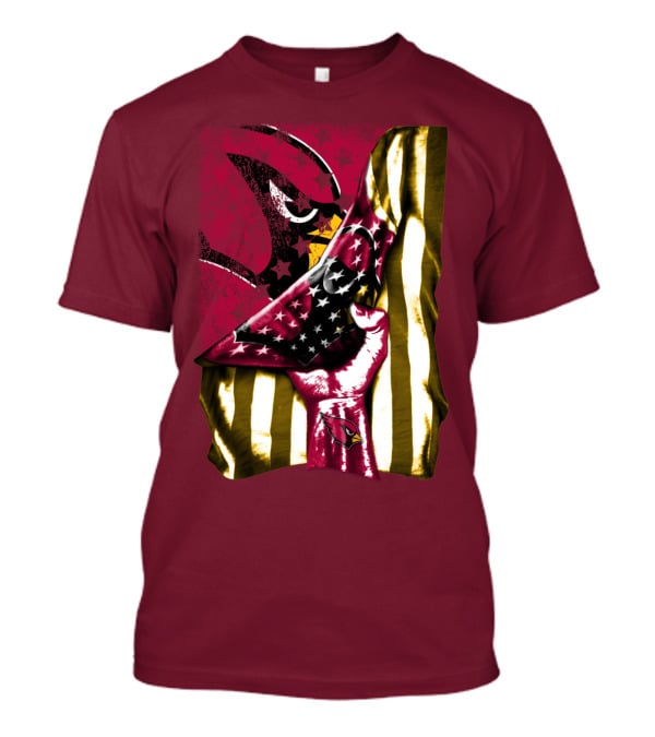 Arizona Cardinals Bold Patriotic Flag T-Shirt
