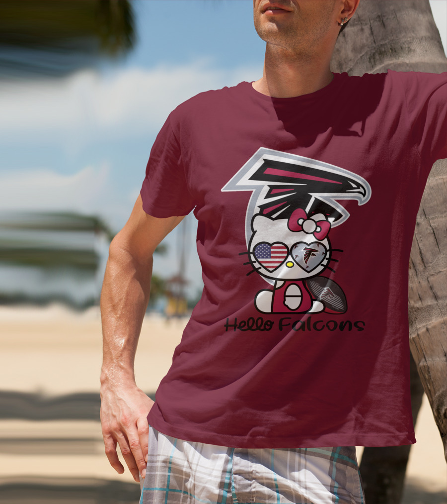 Hello Falcons Atlanta Football Team T-Shirt