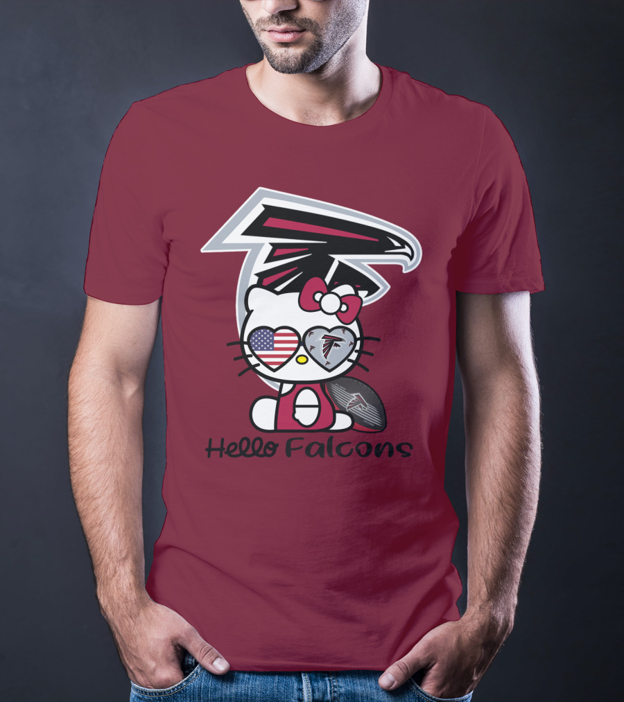 Hello Falcons Atlanta Football Team T-Shirt