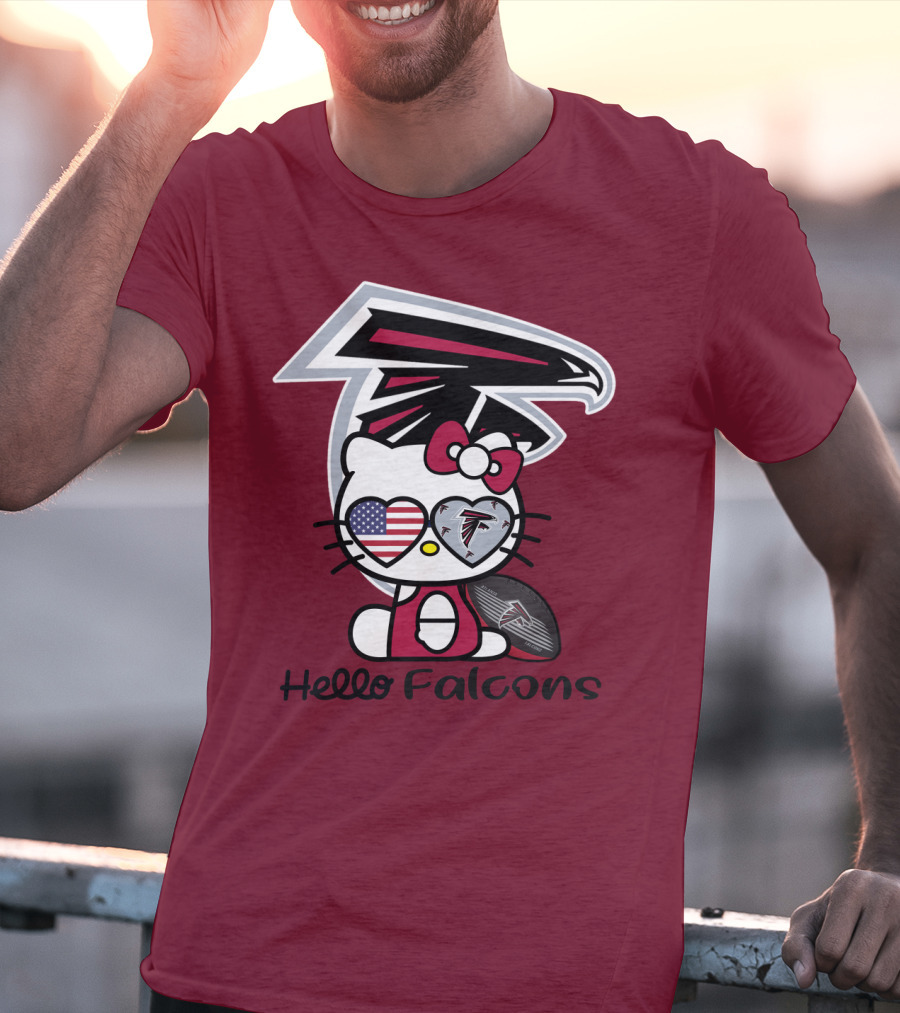 Hello Falcons Atlanta Football Team T-Shirt