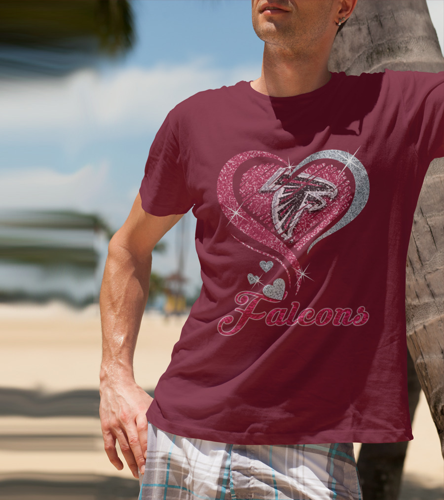 Atlanta Falcons Heart T-Shirt