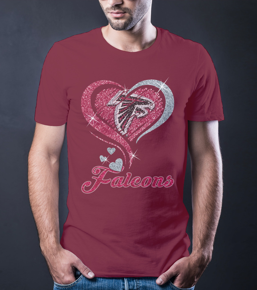 Atlanta Falcons Heart T-Shirt