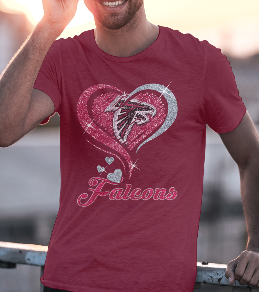 Atlanta Falcons Heart T-Shirt