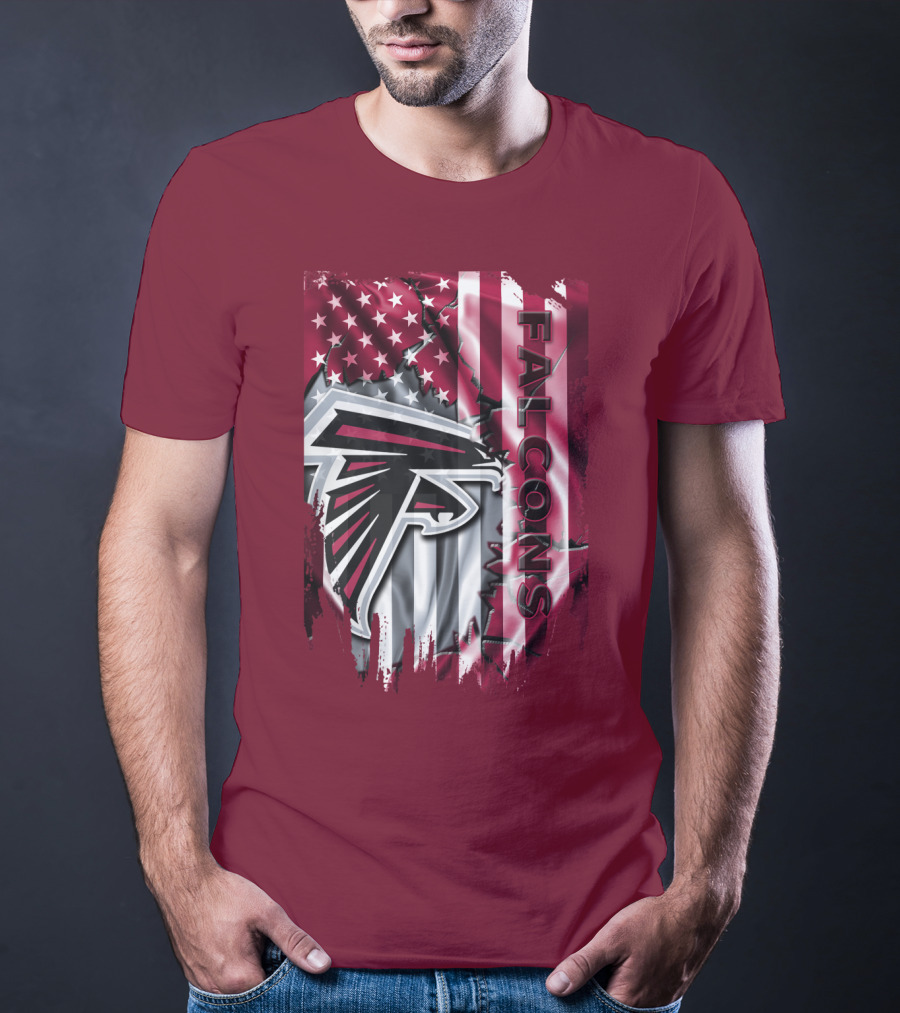 Falcons American Flag Atlanta Falcons T-Shirt