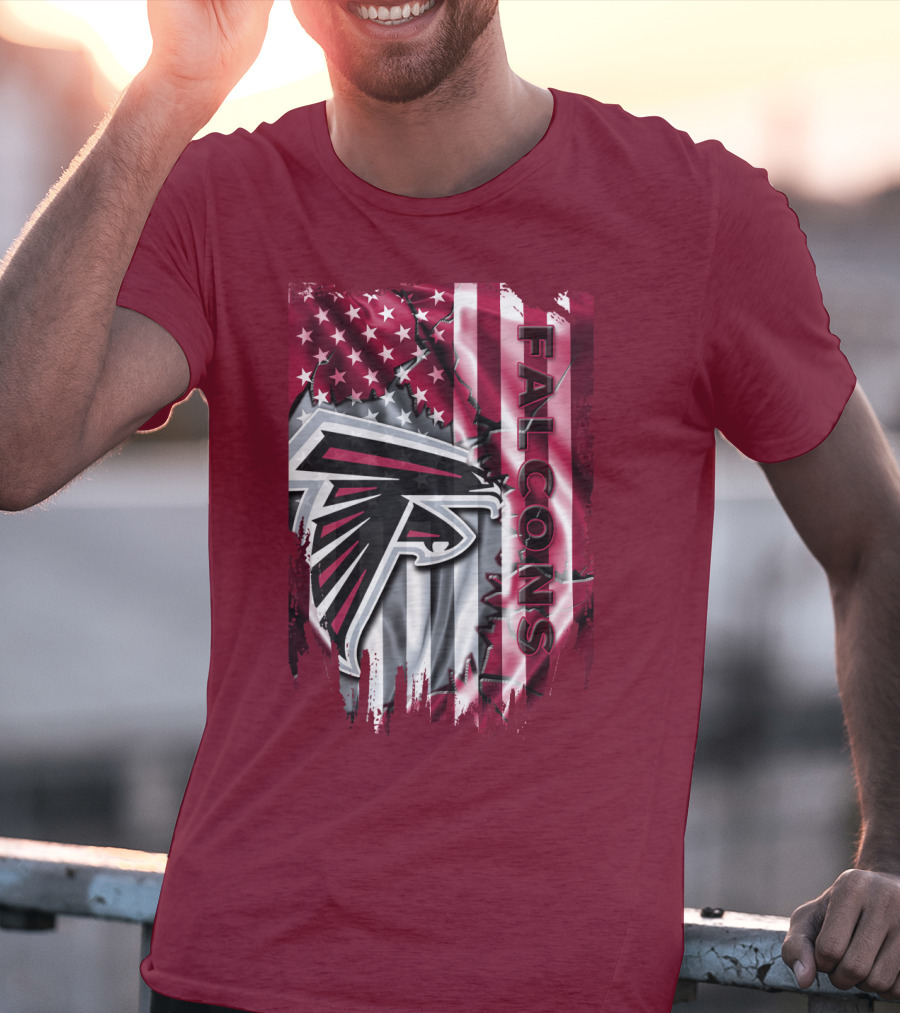 Falcons American Flag Atlanta Falcons T-Shirt